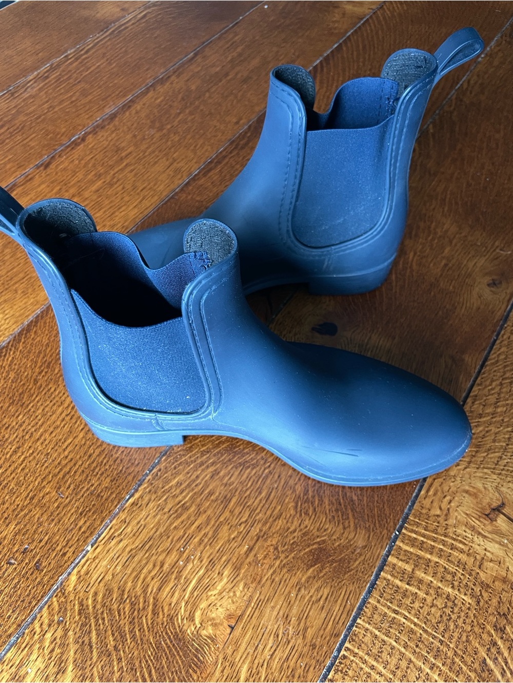 Lemon Jelly Splash Navy Vegan Chelsea Rain Boots EU 37